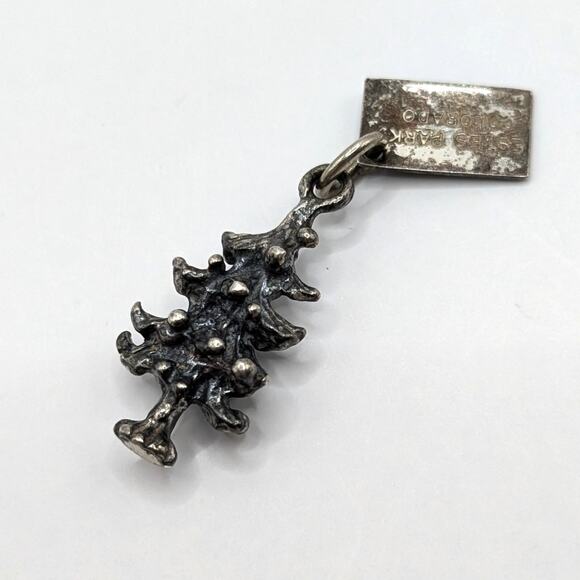 Vintage Sterling by Bell Trading Post Charm Mini Pine Tree Estes Park Colorado - Picture 4 of 6